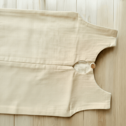 Girls Cream Floral Embroidery Cotton Dress - CottyLand